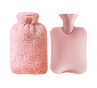 Hot Water Bottle - Winter Warm Rabbit Fur Water Bag 1000ml | Waterproof Reusable Water Filled Hand Warmer with Cover for Women Men Neck, Shoulders and Feet | Warmest Gifts