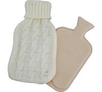 Hot Water Bottle with Chunky Knit Cover