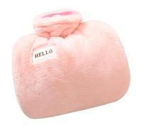 Hot Water Bottle with Cover 1.25L Heat Resistant Leakproof Hot Water Bag Winter Hand Warmer Fluff Bag for Pain Relief Neck Shoulders Menstrual Cramps
