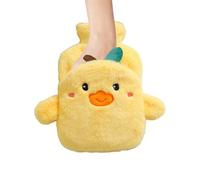 Hot Water Bottle with Cover, 1L Heated Pack with Animal Design - Hot Water Bag with Plush Cover, Shoulder and Muscle Recovery for Women Travel Sports Injuries