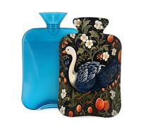 Hot Water Bottle with Cover 2L, Apple Bush Swan Hot Water Bottles for Adults Warmer/Pain Relief