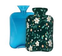 Hot Water Bottle with Cover 2L, Fresh Little Flower Hot Water Bottles for Adults Warmer/Pain Relief