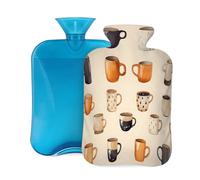 Hot Water Bottle with Cover 2L, Various Cups Hot Water Bottles for Adults Warmer/Pain Relief