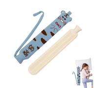 Hot Water Bottle with Cover, Hot Water Bottle for Winter, Long 2 L, Bed Warmer with Large Capacity and Soft Cover, Hand Warmer for Hand and Waist