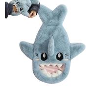 Hot Water Bottle with Hand Pocket - Cartoon Shark Shape Bag Hand Warmer | Thermal Rubber Bag for Hands and Feet, Hot Compress for Home, Travel, Outdoor and Cold Weather Comfort