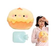 Hot Water Bottle with Lid, Hot Water Bag | Cartoon Vista Plush Hot Water Bottle Warmer Cushion Plush Water Bottle Warmer 500ml Leak Proof Pocket Warmer Bag