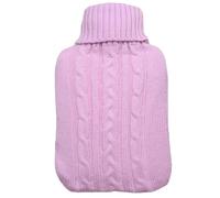 Hot Water Bottle with lid, Leak-Proof Design, Suitable for hot and Cold Therapy, Relieving Dysmenorrhea/Warming Hands and feet/Relieving Neck and Shoulder Pain, Super Soft to The Touch(Pink)