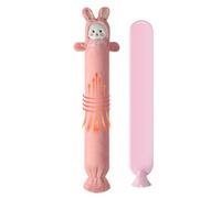 Hot Water Bottle with Lid - Long Soft Bag with Cute Rabbit Design | Reusable Heat Warmer for Neck, Shoulder, Abdom, Hand, Legs and Body | Ideal for