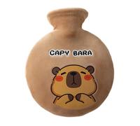 Hot Water Bottle With Plush Cover - 700ml Soft Hand Water Heater, Cozy Animal Sleeve | Cute Capybara Design Thermal Bag, Heat Bag For Sleep Or