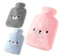 Hot Water Bottle with Soft Cover, 2L Hot Water Bag for Hot and Cold Compress, Hand Feet Warmer, Ideal for Menstrual Cramps, Neck and Shoulder Pain Relief