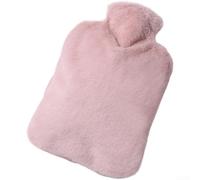 Hot Water Bottle with Soft Fleece Cover - Thickened PVC Leak for Proof Design for Pain Relief & Period Comfort - Grey 20cm(B)