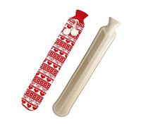 Hot Water Bottles 28.3 x 4.7 inches 2L Rubber Hot and Cold Water Bottle with Plush Cover for Pain Relief