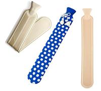 Hot Water Bottles 2L Long Hot Water Bottle with Plush Cover for Back Neck Legs Multicolor(Blue)