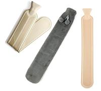 Hot Water Bottles 2L Long Hot Water Bottle with Plush Cover for Back Neck Legs Multicolor(Grey)
