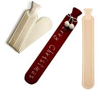 Hot Water Bottles 2L Long Hot Water Bottle with Plush Cover for Back Neck Legs Multicolor(Red 1)