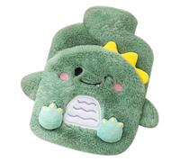 Hot Water Bottles, 400ml Portable Warm Water Bottle with Cover, Cartoon Dinosaur Mini Hot Bottle, Cute PVC Cozy for Pain/Period Relief