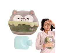 Hot Water Bottles - Cartoon Plush Water Bottle Heating Pad | 500ml Portable Hand Muff Leak-Proof Hot Wateř Pack Cute Stuffed Animal Heater for Hands Feet, Women, Men and Children