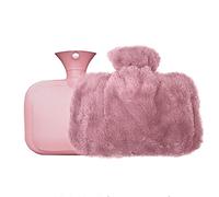 Hot Water Bottles Hot Water Bottle with Wool Cover and Handbag for and Cold Therapy Multicolor(Pink)