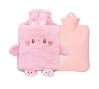 Hot Water Bottles, Plush Animal Design, 16x25cm, Rubber Hot Water Bottle, Warm Compress Menstrual, Detachable Soft Fabric Cover, for Home Office Study Winter Comfort
