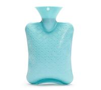 Hot Water Bottles Thickened Rubber Bottle Reusable Portable Water-Filled Great for Pain Relief, and Cold Bag(Blu)