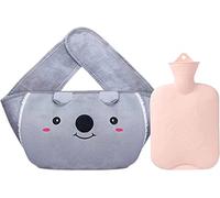 Hot Water Bottles,Warm Water Bag,Shoulder Pain and Hand Feet Warmer, 1L Rubber Warm Hot Water Bag Belt Rubber Hot Water Pouch with Soft Plush Hand Waist Warmer Cover Wearable with Belt(Pink)