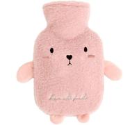 Hot Water Bottles,Warm Water Bag,Shoulder Pain and Hand Feet Warmer, Cartoon Hot Water Bag with Plush Cover Hand Warmer Hot Water Bottle Natural Rubber and Soft Plush Hot Water Bottle, 1000m