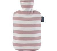 Hot Water Bottles,Warm Water Bag,Shoulder Pain and Hand Feet Warmer, Hot Water Bag, 2L Hot Water Bottle with Striped Print Soft Cotton Cover Portable Explosion-Proof Winter Reusable Hand Fee(Pink)