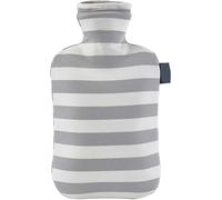 Hot Water Bottles,Warm water bag,Shoulder Pain and Hand Feet Warmer, Hot Water Bag, 2L Hot Water Bottle With Striped Print Soft Cotton Cover Portable Explosion-Proof Winter Reusable Hand Fee(Light Gre