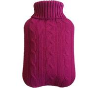 Hot Water Bottles,Warm Water Bag,Shoulder Pain and Hand Feet Warmer, Knitted Cover Large Warm Water Bag Sweater(Claret)