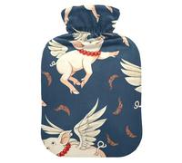 hot water bottles with soft cover hand warmer cute blue pig hot water bag for foot bed pain warmer small