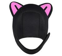 Hot Water Hat - UV Protection Swimming Cap, Elastic Dive Hat with Cat Ears | Multipurpose Water Sports Headwear Kayak Beach Use for Surfing, Sturdy Surf Hat, Protect Your Head From The Cold Water And