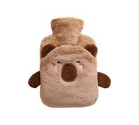 Hot Water Heating Bottle, 1l Thermal Care Pouch, Plush Animal Cover Warmer Bag, Cold Weather Relief Cushion, for Menstrual Shoulder Muscle Recovery Comfort Women Kids Bed Sports Injuries Use