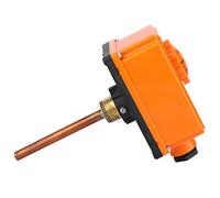 Hot Water Pipe Thermostat Temperature Controller 90 ° C High Temperature Start, Heating System Parts, G1/2 Male Thread Interface, 20mm Diameter, Vertical Structure Form, Flame