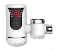 Hot Water Supply Tankless Electric Water Heater 3 Second Fast Heating, Electric Water Heater Faucet Tap Hot and Cold Dual for Kitchen Bathroom, No Installation Required, Space-saving Design