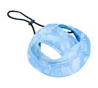 Hot weather sun shield for small animals dog cat breathable fabric wide awkward design pet sun hat