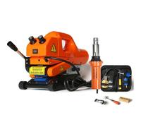 Hot Wedge Welder, Geomembrane Welding Machine, PVC PE HDPE PP Welding Tool, Automatic Climbing Welder for Pond Liner, 20CM Silicone Wheels