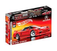 Hot Wheels 1/16 Honda Acura NSX 1990 Building Kit, 876 Pieces, Includes 1/64 Mini Car, Hot Wheels Mattel