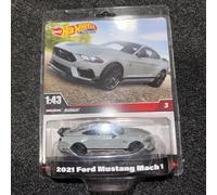 Hot Wheels 1:43 Premium 3- 2021 Ford Mustang Mach 1 (Grey)- HMD45