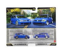Hot Wheels 1:64 Car Culture Premium 2-Pack VW Golf R32 & MK7