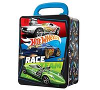 Hot Wheels 1:64 Scale cars Metal Car Carry Case I 18 Toy Storage & Organiser Gift for Collectors Kids Ages 3 Years Old Up 3D HW Race lid design (Cars not included)