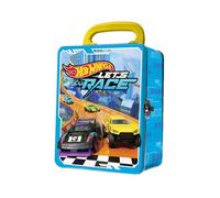 Hot Wheels 1:64 Scale cars Metal Car Carry Case I 18 Toy Storage & Organiser Gift for Collectors Kids Ages 3 Years Old Up 3D HW Race lid design (Cars not included)