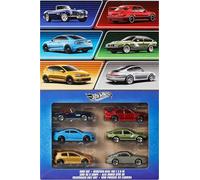 Hot Wheels 1:64 Scale Die-Cast Toy Cars, Set of 6 European Vehicles with Elevated Deco (Styles May Vary)