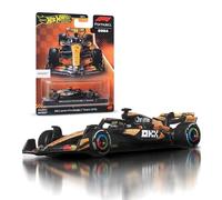 Hot Wheels 1:64 Scale Premium Die-Cast McLaren Formula 1 Collectible Toy Race Car with Real Riders Tires & Metal/Metal Body & Chassis, JBM11