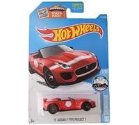 Hot Wheels 1:64 Scale Red Jaguar F-Type Project 7 Car Model, 111/250 Showroom 1/10