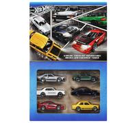 Hot Wheels 1:64 Scale Die-Cast Toy Cars, Set of 6 Japanese Vehicles with Elevated Deco (Styles May Vary), JBY77