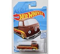 HOT Wheels 1:64 Scale Volkswagen 3/10, Burnt Orange Volkswagen T2 Pickup 96/250