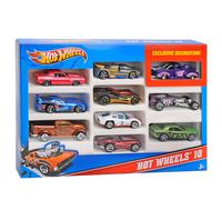 Hot Wheels 10 Car Gift Set - 1:64 Scale Die Cast Cars Pack