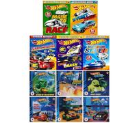 Hot Wheels 11 Books Collection for Kids | Sticker Activity & Colouring Books Set | Includes Let's Race Stories, Sticker Books & Colouring Fun | Gift for Boys & Girls