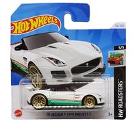 Hot Wheels - '15 Jaguar F-Type Project 7 - HW Roadsters 5/5 - HTC16 - Short Card - White - Mattel 2024-1:64