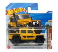 Hot Wheels - '15 Land Rover Defender Double Cab - Dirt 10/10 - JBC00 - Short Card - Yellow - Mattel 2025 - Licensed Land Rover & Yokohama Model in Dirt/Offroad Look in Scale 1:64